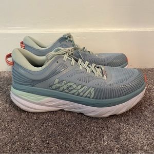 Hoka One One Bondi 7 Size 10 Blue Fog